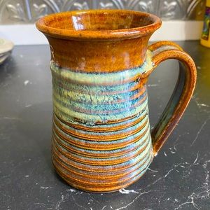 Handmade Vintage Pottery Tall Mug